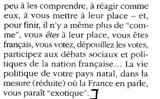 Texte : Immigration 