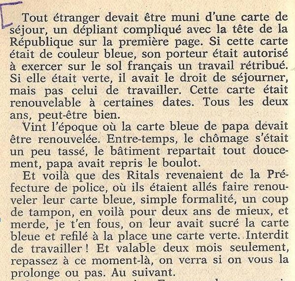 Texte : Immigration 