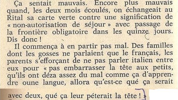 Texte : Immigration 